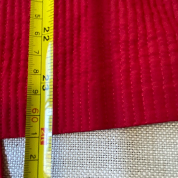 Coldwater Creek Bright Red Silk Blend Tie Back Holiday Light Jacket- Sz-10 - Picture 14 of 16
